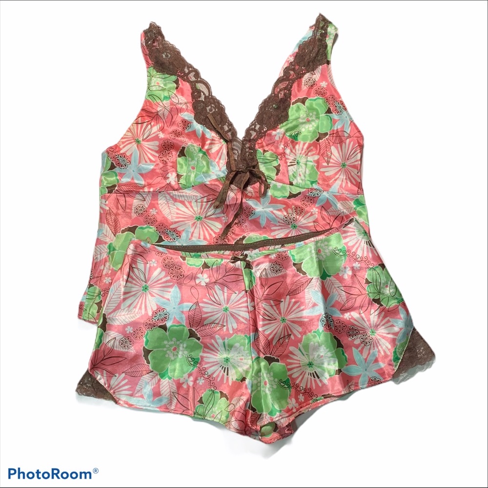 2 Pc Kathryn Lingerie Pajama Set Med Lightweight